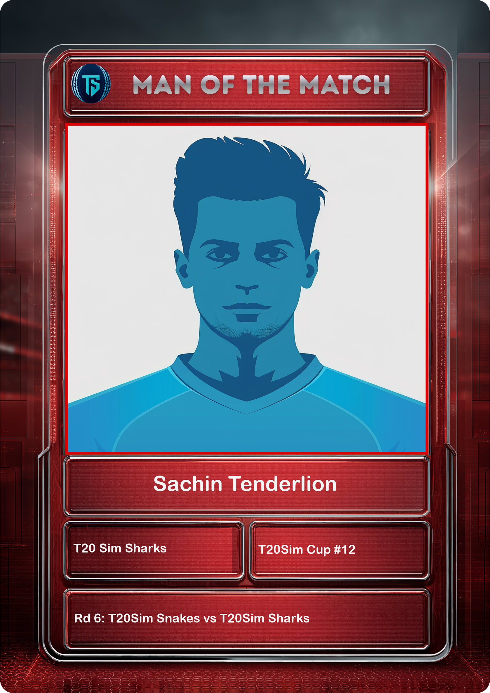 Man of the Match Demo Card